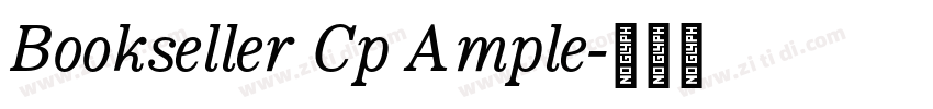 Bookseller Cp Ample字体转换